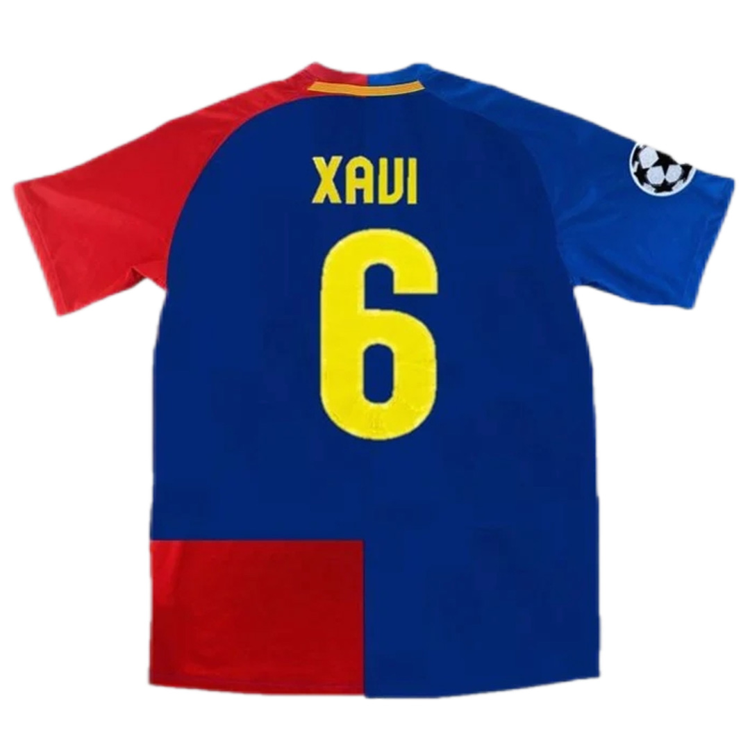 Barcelona XAVI #6 UCL Final Retro Jersey Home 2008/09 - Reps Jerseys