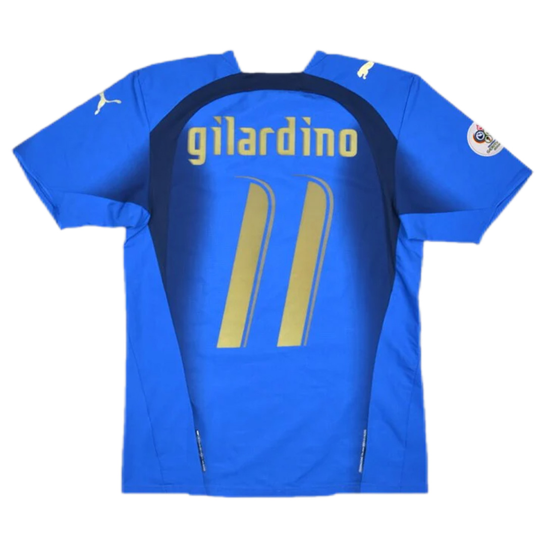 GILARDINO #11 Italy Retro Home Jersey World Cup 2006 - Reps Jerseys