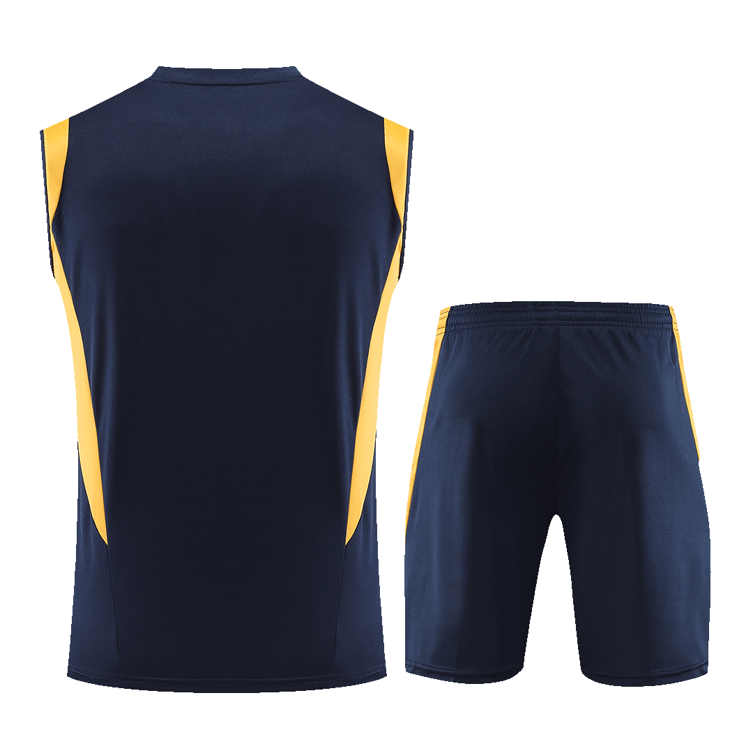 Real Madrid Sleeveless Training Kit (Top+Shorts) Navy 2023/24 - Reps Jerseys