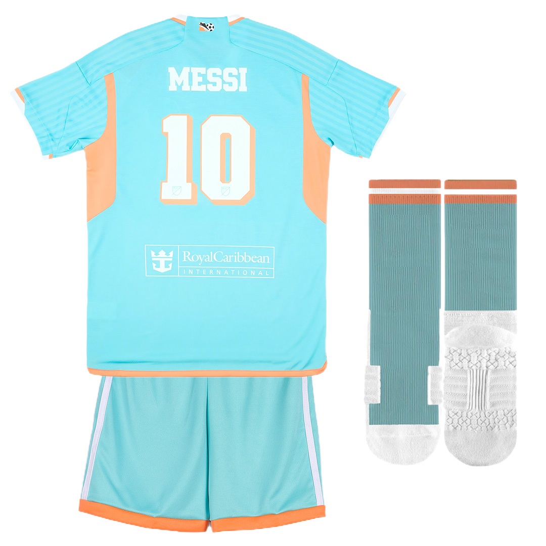 Messi #10 Kids Inter Miami CF Third Full Kit 2024 - Reps Jerseys