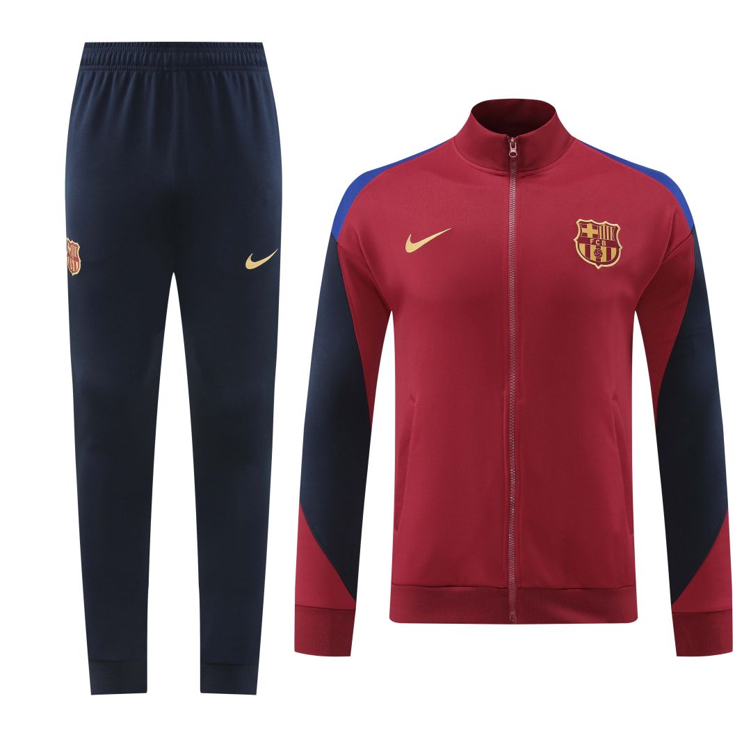 Barcelona Training Kit (Jacket+Pants) Red 2024/25 - Reps Jerseys