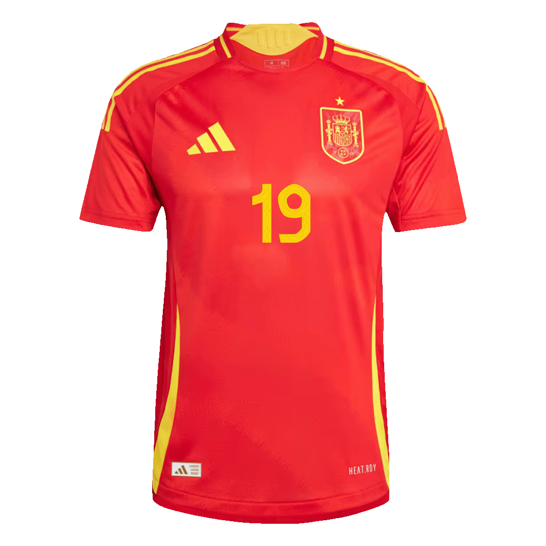 LAMINE YAMAL #19 Spain Home Jersey Player Version Euro 2024 - Reps Jerseys