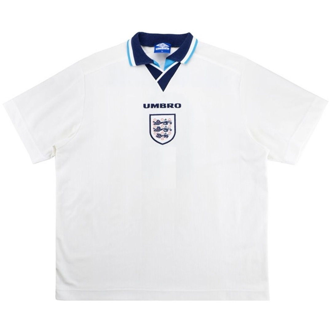 England Retro Jersey Home Euro Cup 1996 - Reps Jerseys