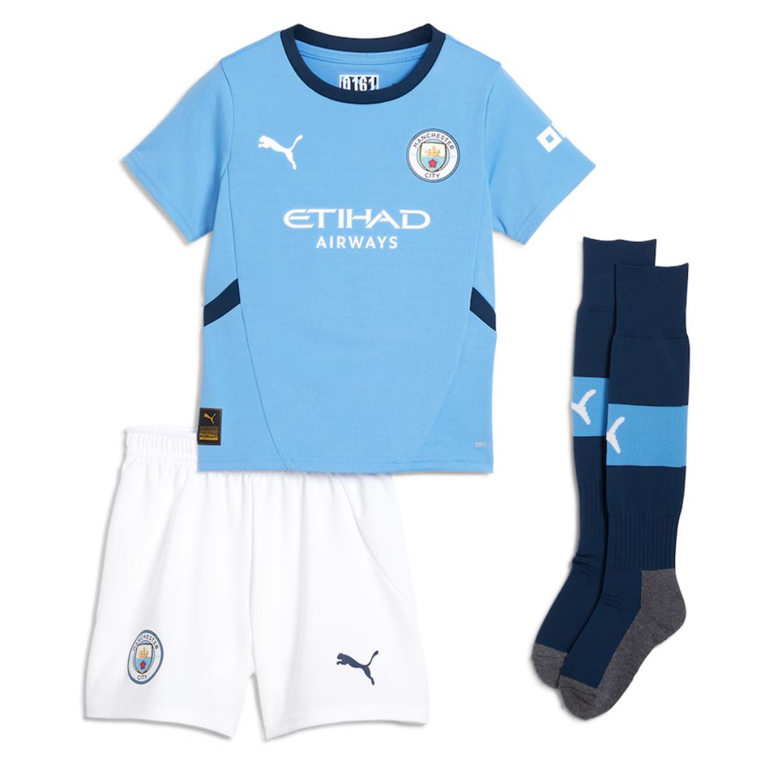 Kids Manchester City Home Full Jersey Kit 2024/25 - Reps Jerseys
