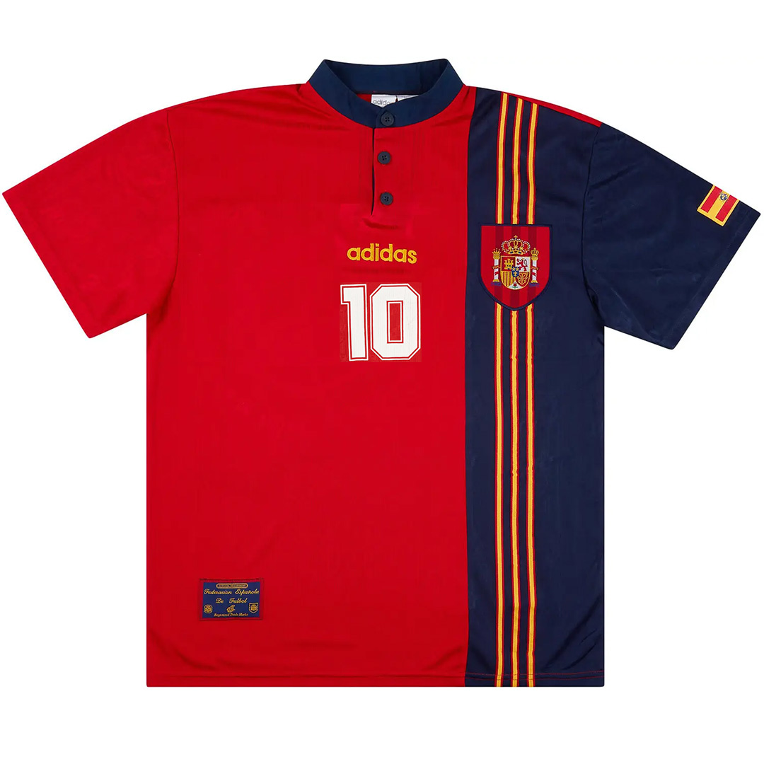 RAUL #10 Retro Spain Home Jersey 1996 - Reps Jerseys