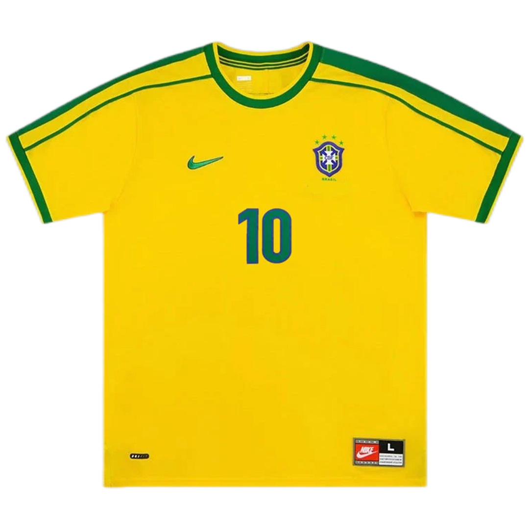 Brazil RIVALDO #10 Retro Jersey Home World Cup 1998 - Reps Jerseys