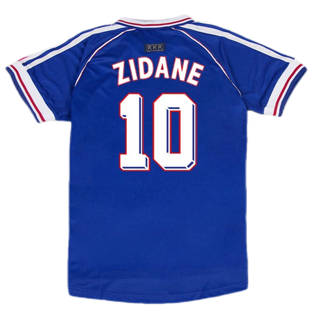 Zidane #10 France Retro Jersey Home World Cup 1998 - Reps Jerseys