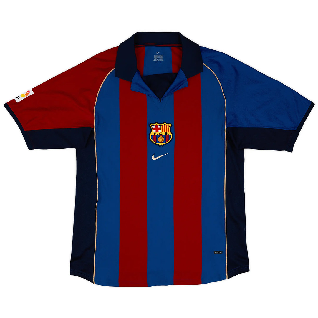 XAVI #6 Retro Barcelona Home Jersey 2001/02 - Reps Jerseys