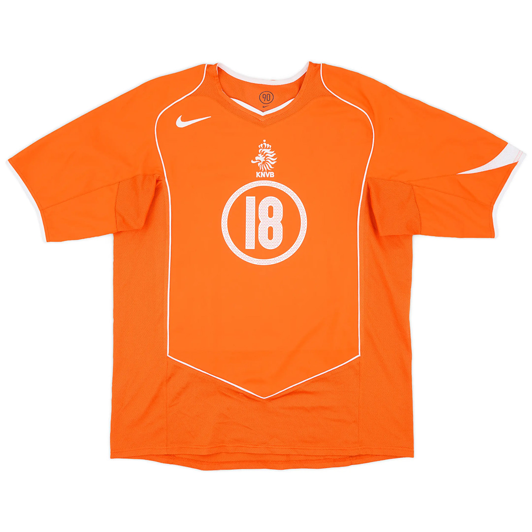 V.PERSIE #18 Netherlands Retro Jersey Home EURO 2004 - Reps Jerseys
