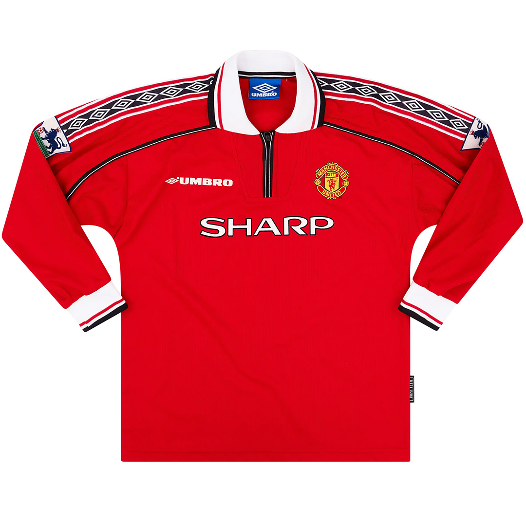 Manchester United Retro Jersey Home Long Sleeve 1998/00 - Reps Jerseys