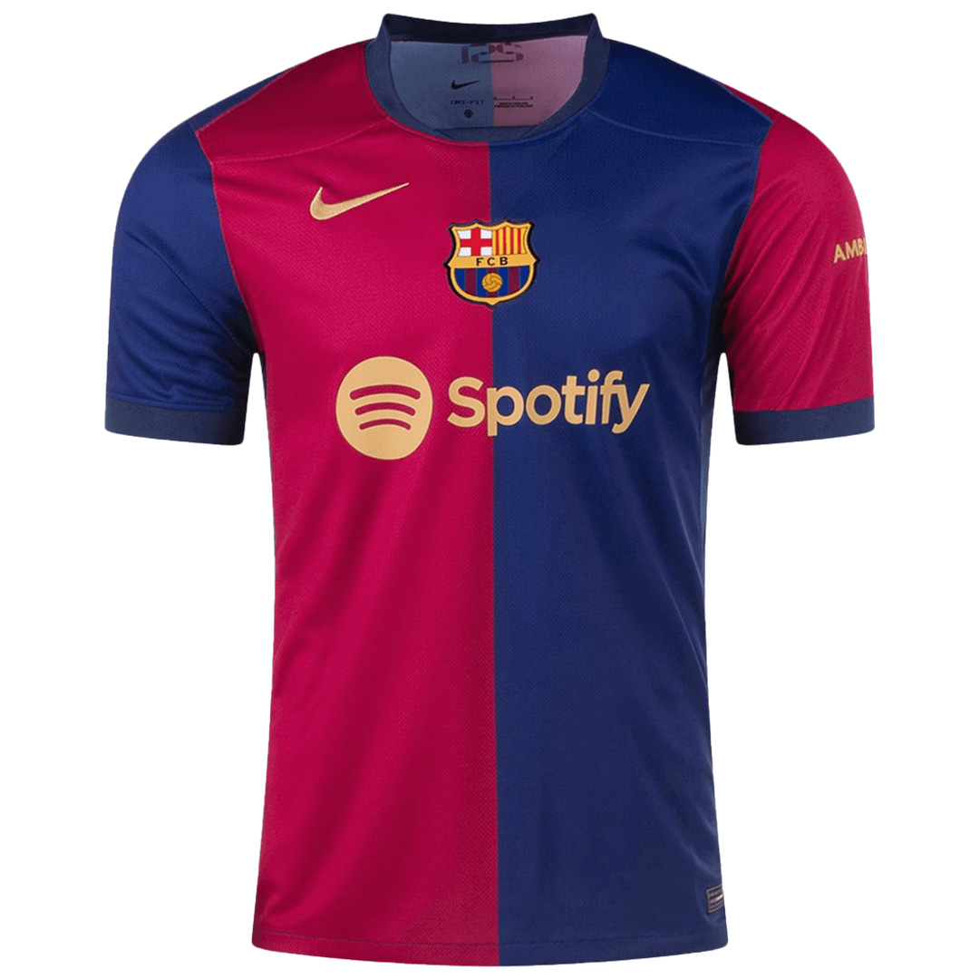 [Super Replica] LAMINE YAMAL #19 Barcelona Home Jersey 2024/25 - UCL Font - Reps Jerseys