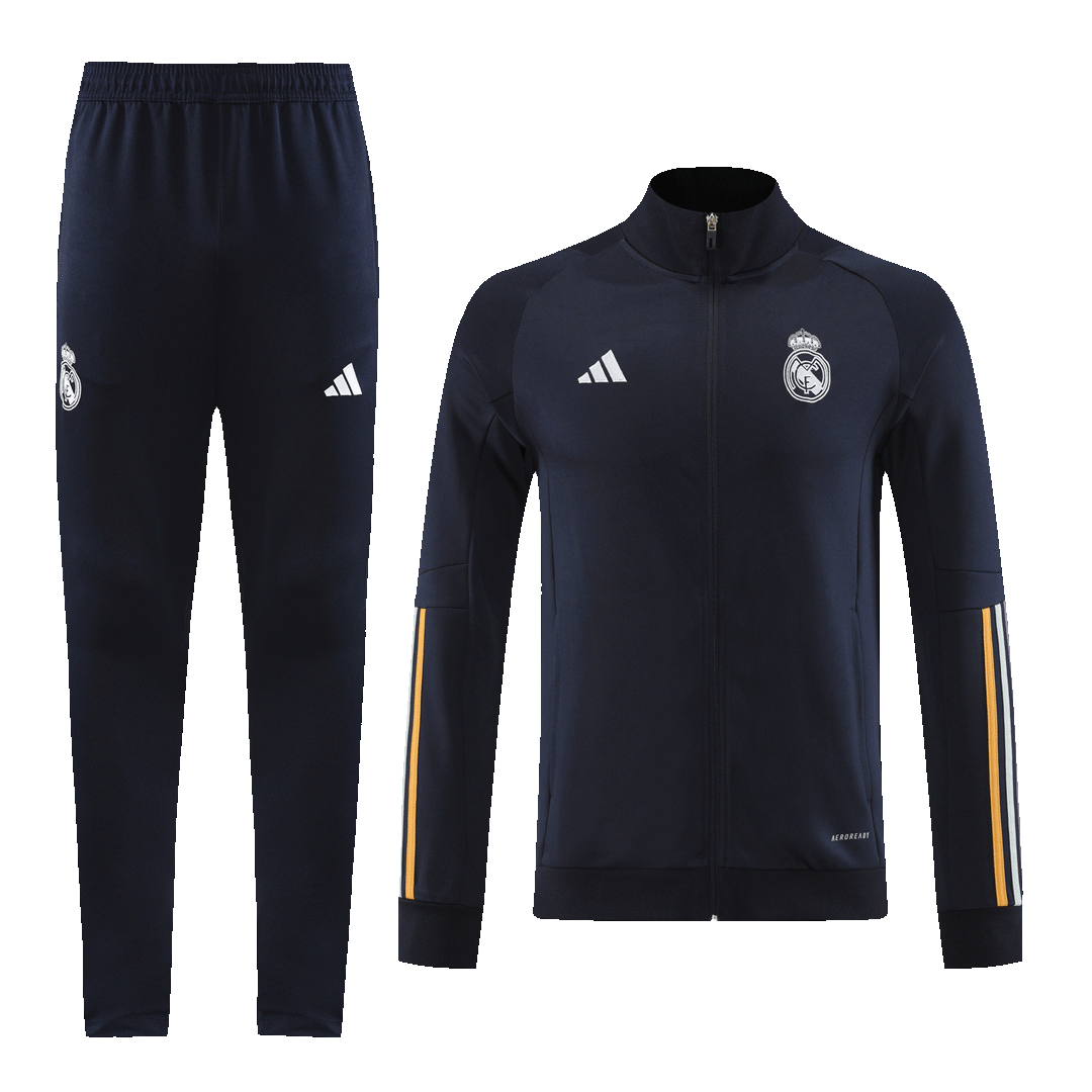 Real Madrid Training Jacket Kit (Jacket+Pants) Black 2023/24 - Reps Jerseys