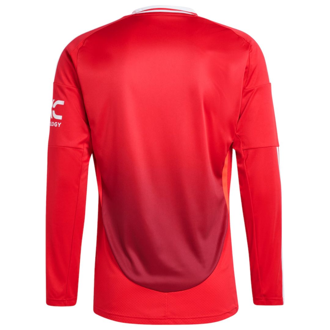 Manchester United Home Long Sleeve Jersey 2024/25 - Reps Jerseys