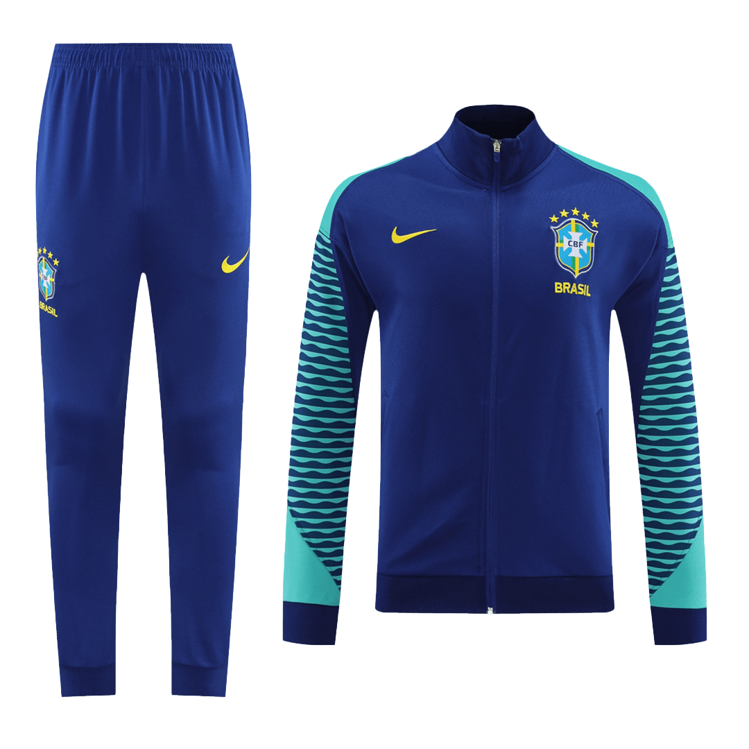 Brazil Training Jacket Kit (Jacket+Pants) Blue 2023/24 - Reps Jerseys