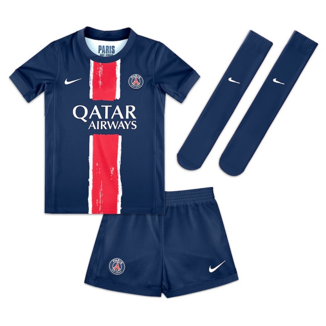 Kids PSG Home Full Kit(Jersey+Shorts+Socks) 2024/25 - Reps Jerseys
