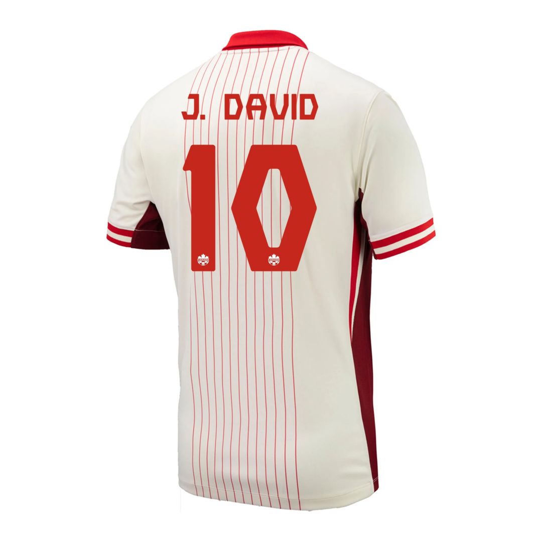 J. DAVID #10 Canada Away Jersey Copa America 2024 - Reps Jerseys