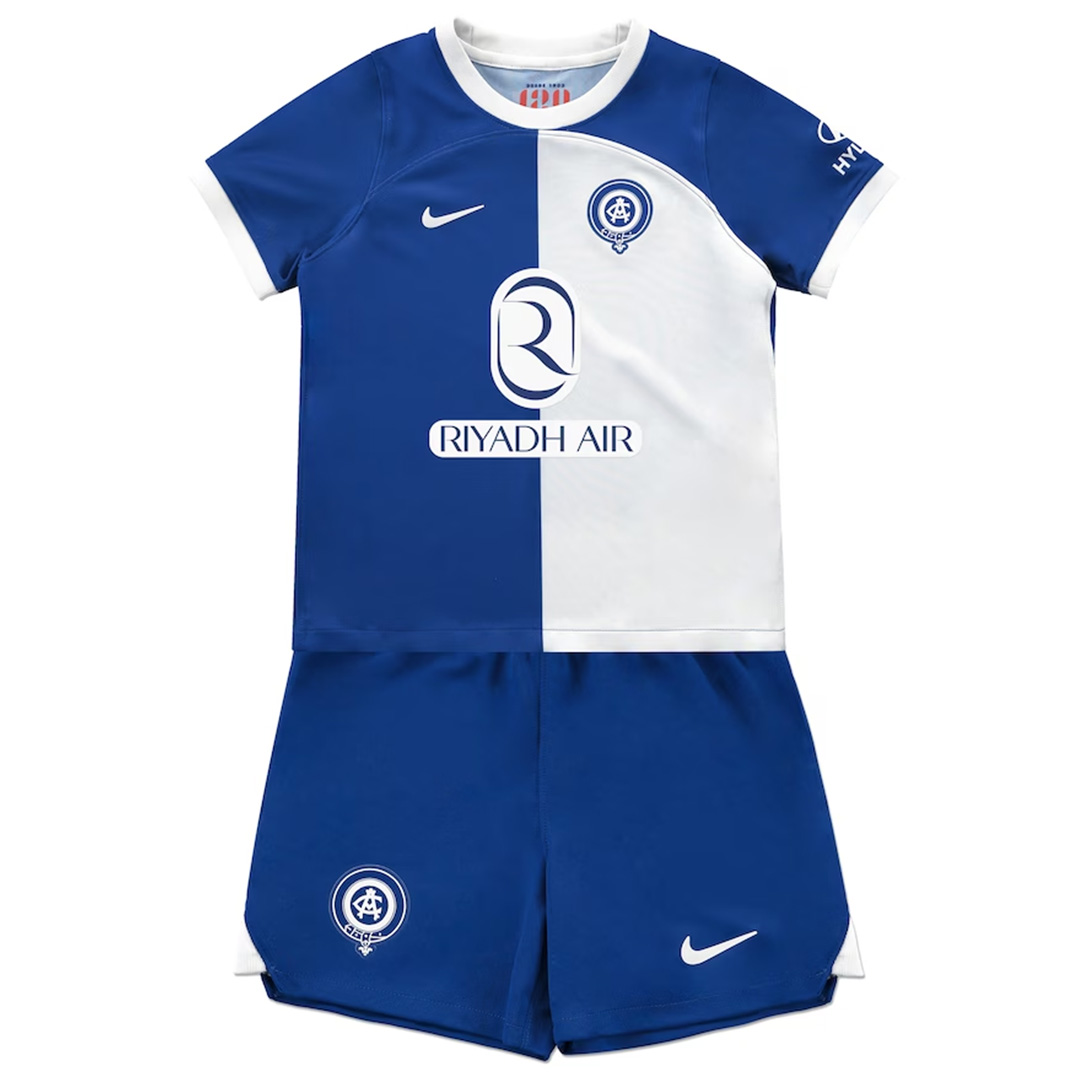 Kids Atletico Madrid 120th Anniversary Away Jersey Kit 2023/24 - Reps Jerseys
