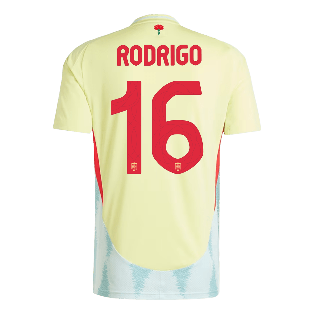 RODRIGO #16 Spain Away Jersey Euro 2024 - Reps Jerseys