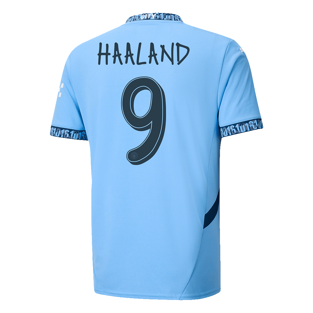 [Super Replica] HAALAND #9 Manchester City Home Jersey 2024/25 - UCL Font - Reps Jerseys