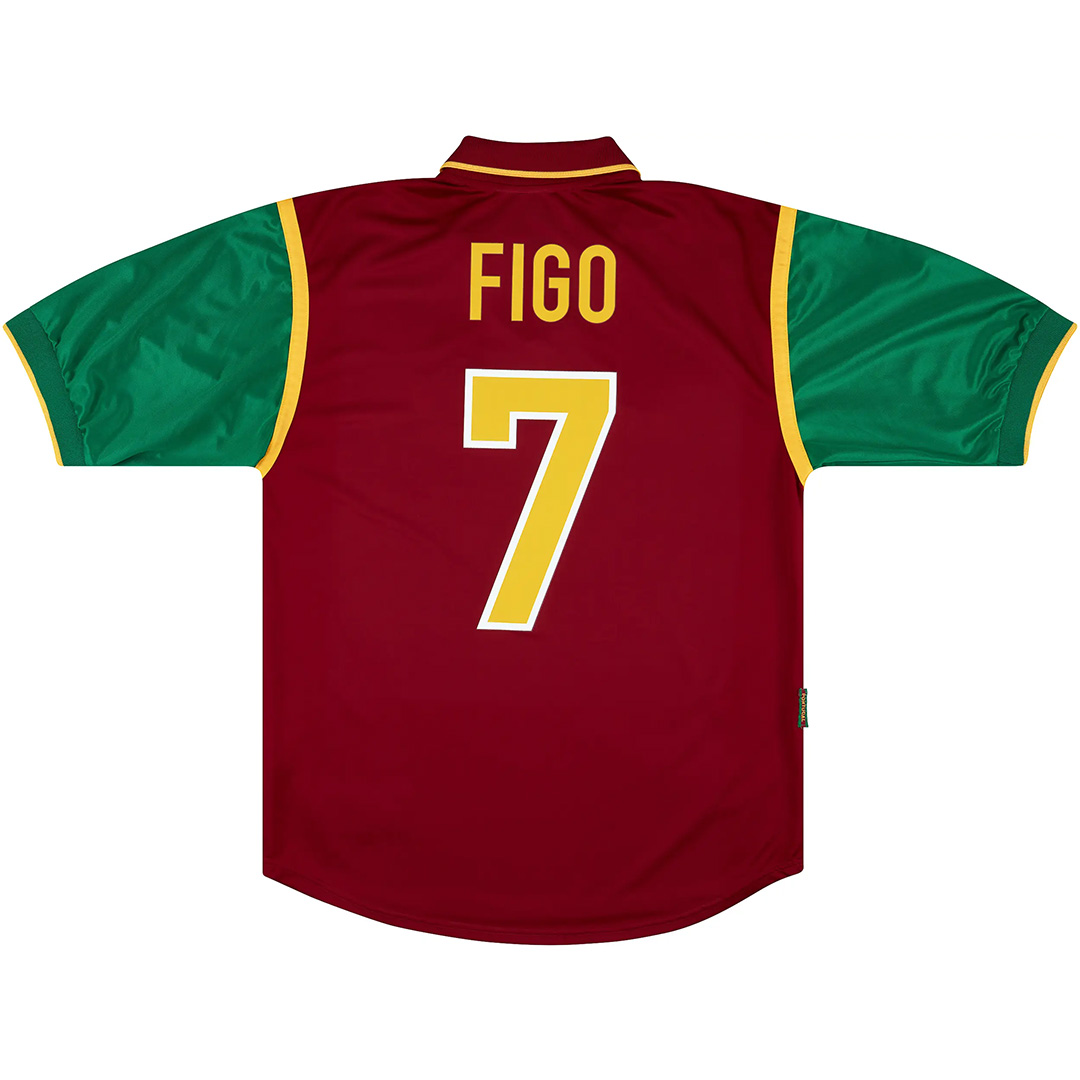FIGO #7 Retro Portugal Home Jersey 1998 - Reps Jerseys