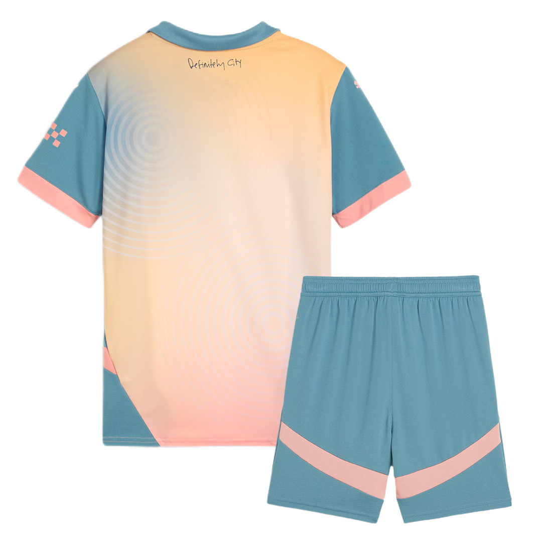 Kids Manchester City Fourth Jersey Kit 2024/25 - Reps Jerseys