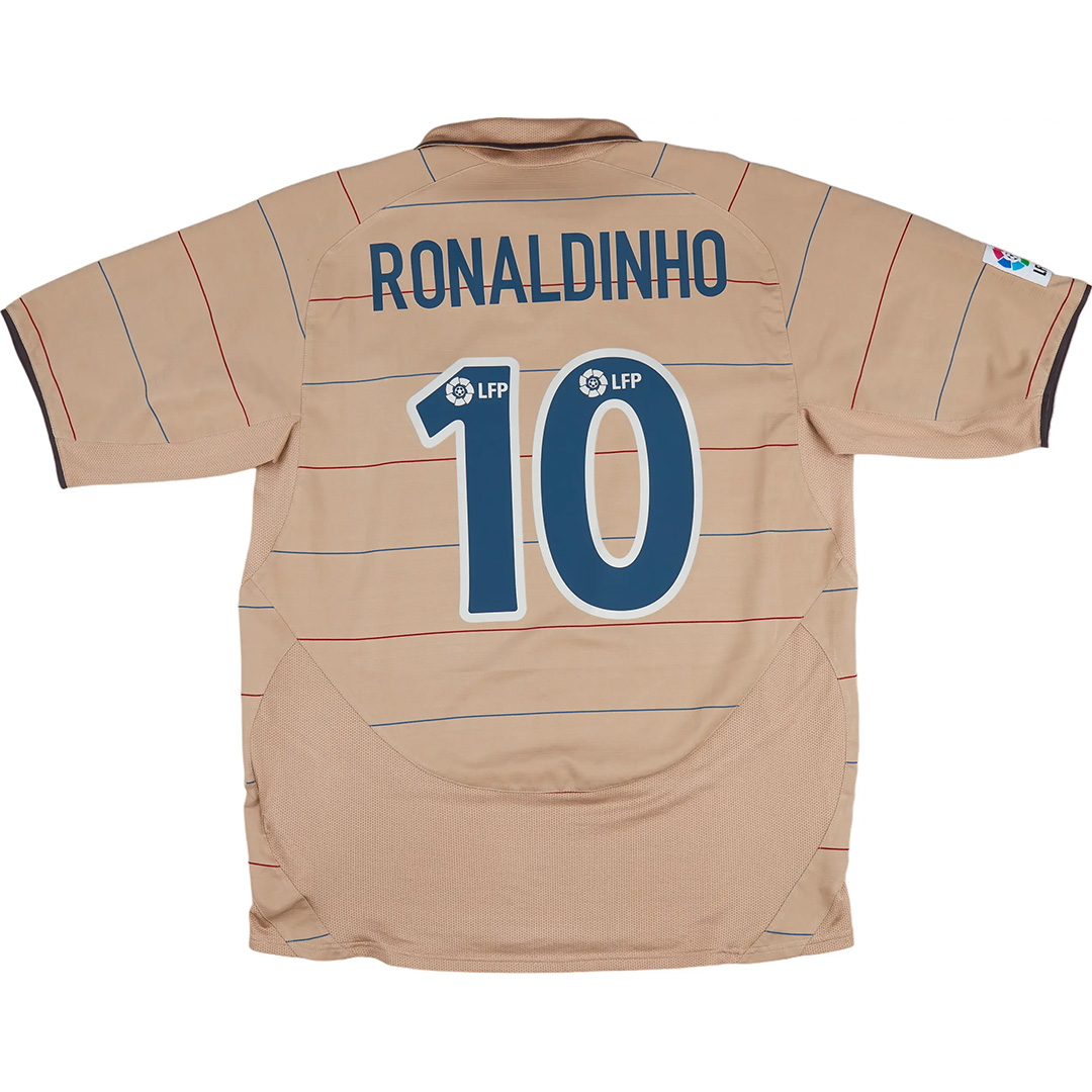 Ronaldinho #10 Retro Barcelona Away Jersey 2003/05 - Reps Jerseys