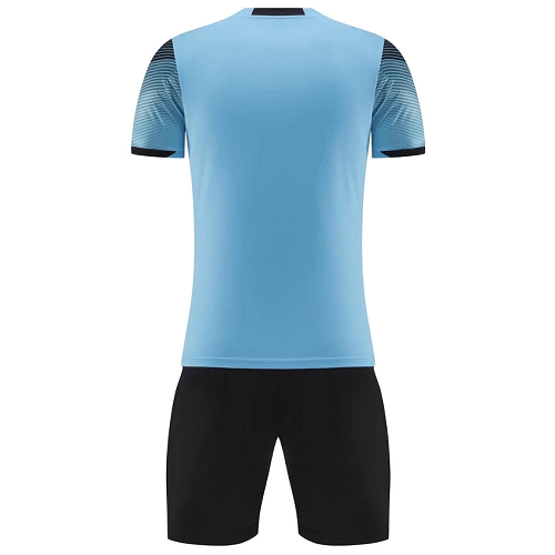 NK-907 Customize Team Blue Soccer Jersey Kit(Shirt+Short) - Reps Jerseys