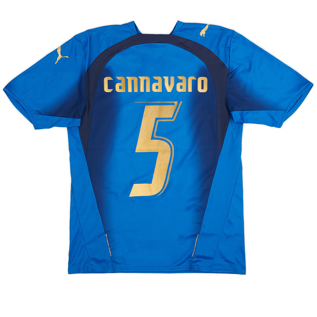 CANNAVARO #5 Italy Retro Home Jersey World Cup 2006 - Reps Jerseys
