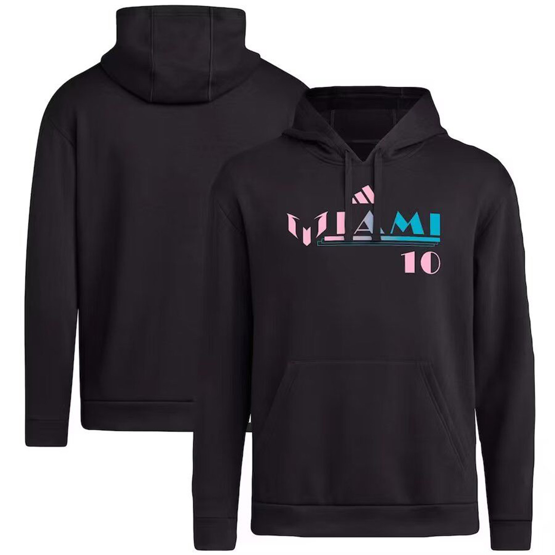 Inter Miami X Messi Hoodie Sweater Black 2023 - Reps Jerseys
