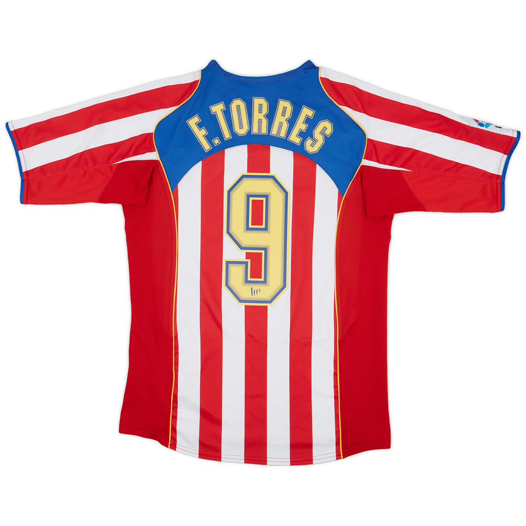 Torres #9 Retro Atletico Madrid Home Jersey 2004/05 - Reps Jerseys