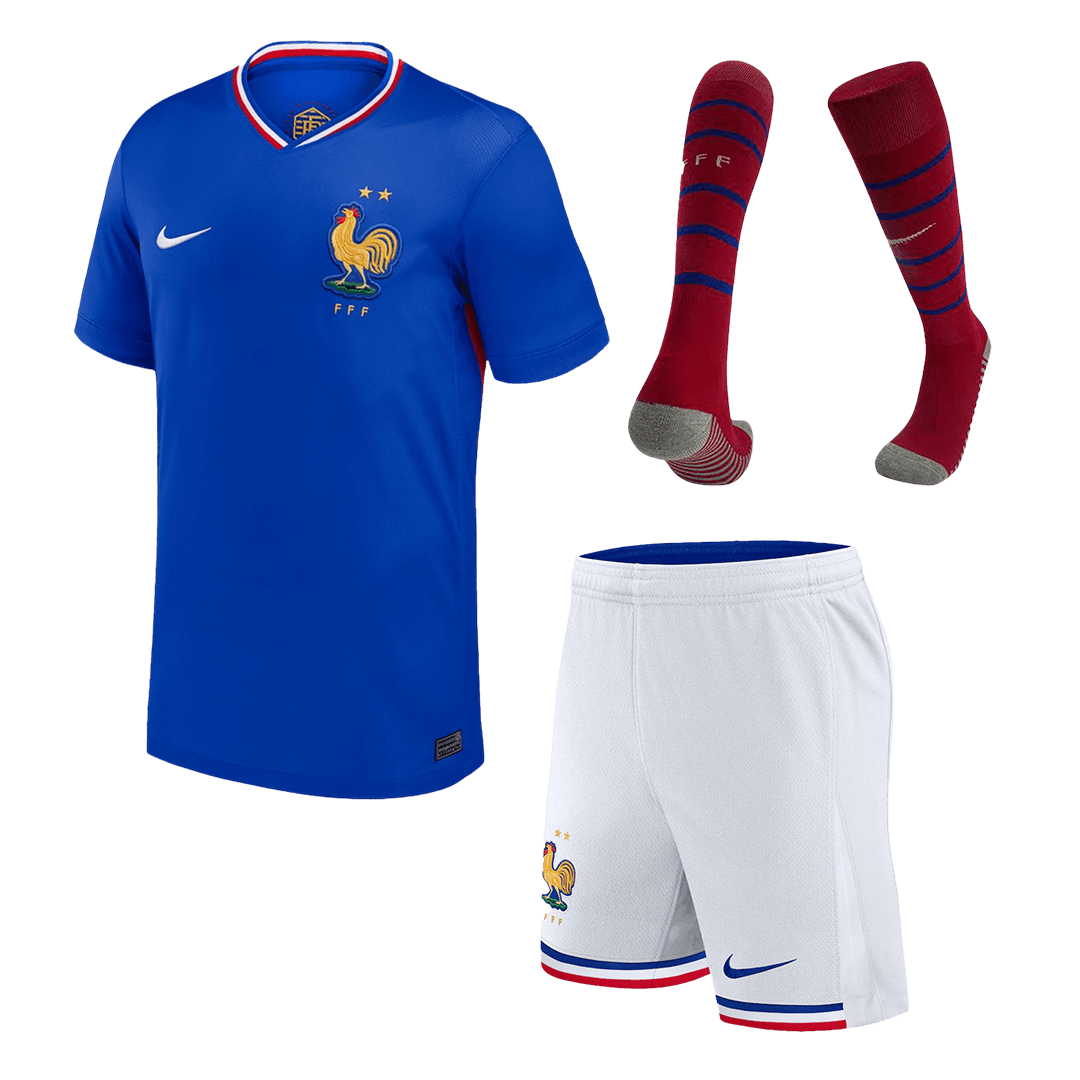 [Spuer Replica] France Home Whole Kit(Jersey+Shorts+Socks) Euro 2024 - Reps Jerseys
