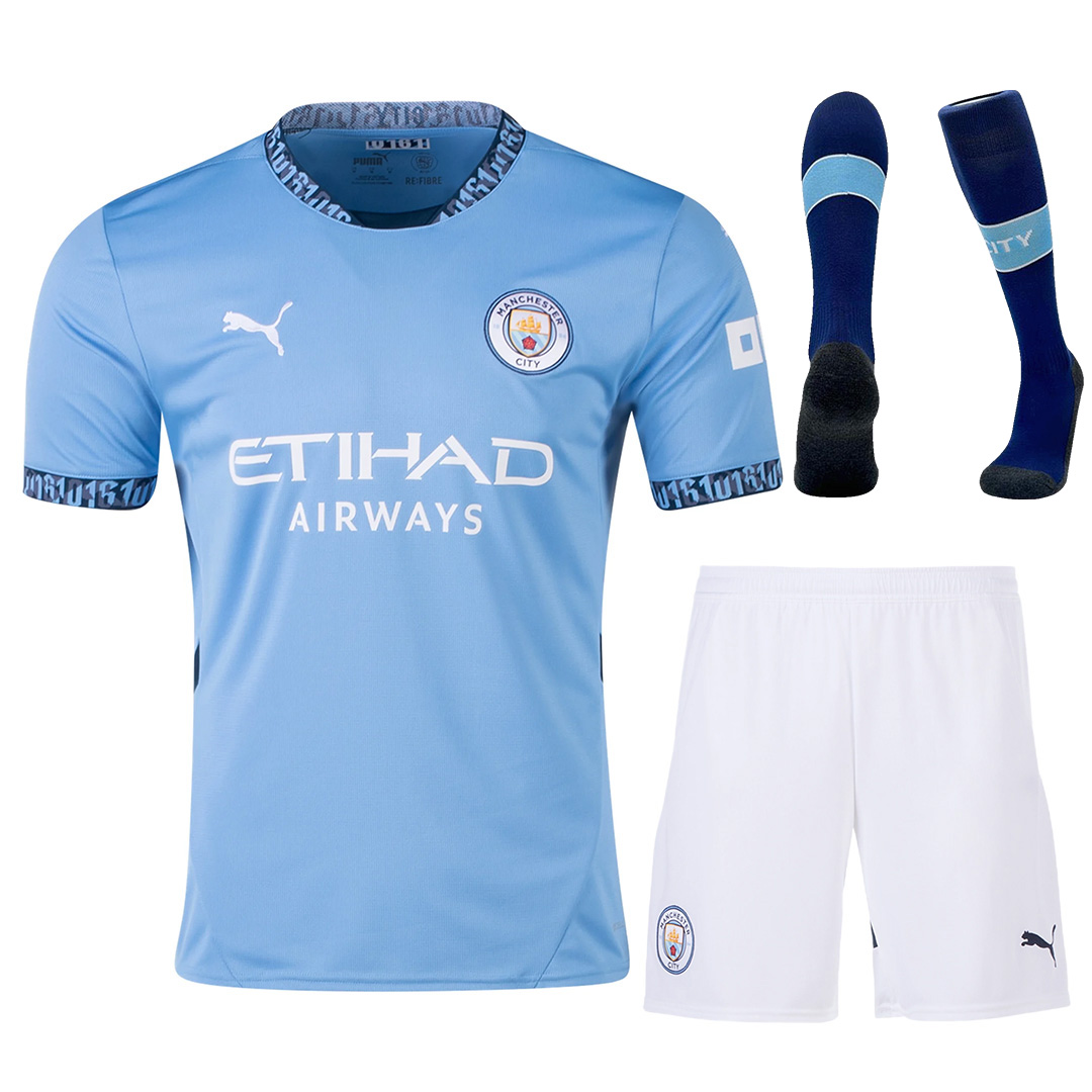 [Super Replica] Manchester City Home Full Jersey Kit 2024/25 - Reps Jerseys
