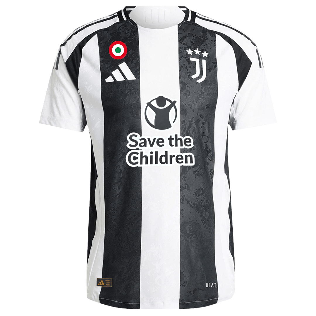 Juventus Home Save  Children Sponsor Match Jersey 2024/25 - Reps Jerseys