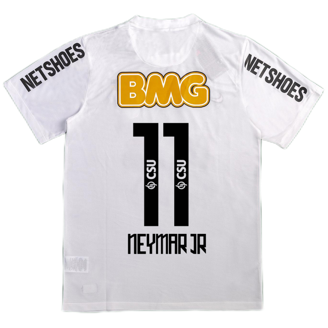 Neymar Jr #11 Retro Santos FC Home Jersey 2012 - Reps Jerseys