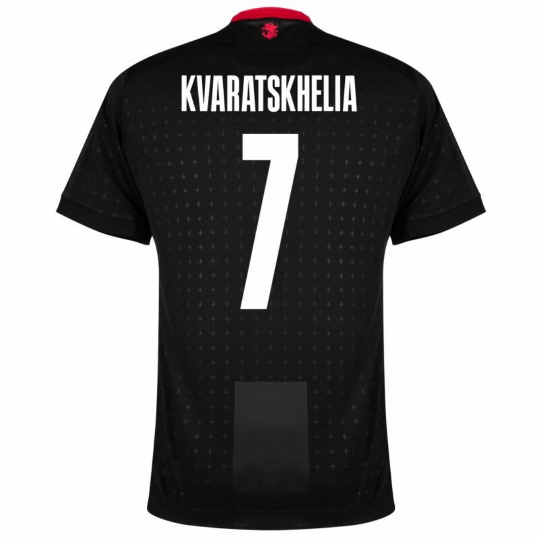KVARATSKHELIA #7 Georgia Away Jersey Euro 2024 - Reps Jerseys