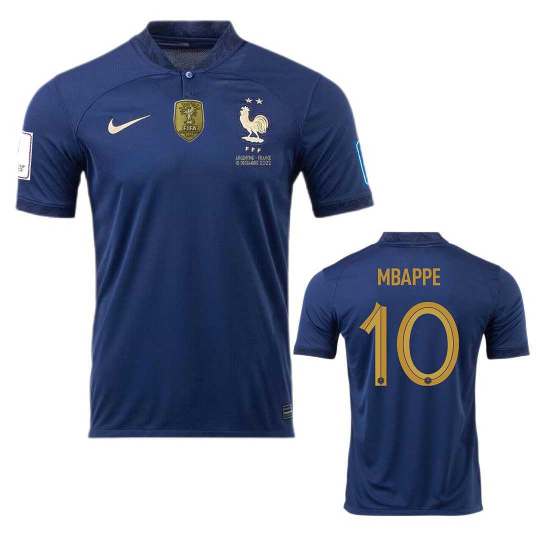 France MBAPPE #10 World Cup Final Jersey Home Replica 2022 - Reps Jerseys