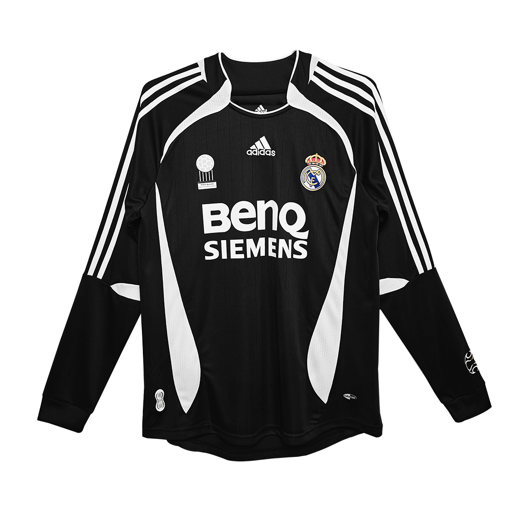 Retro Real Madrid Away Long Sleeve Jersey 2006/07 - Reps Jerseys