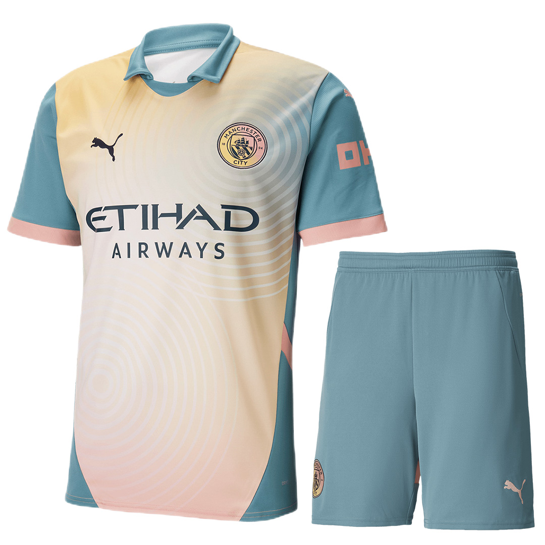 Manchester City Fourth 'Definitely City' Kit (Jersey+Shorts) 2024/25 - Reps Jerseys