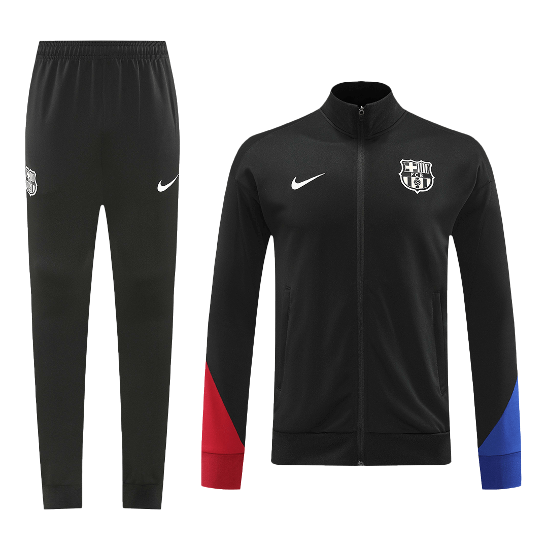 Barcelona Training Jacket Kit (Jacket+Pants) Black 2024/25 - Reps Jerseys