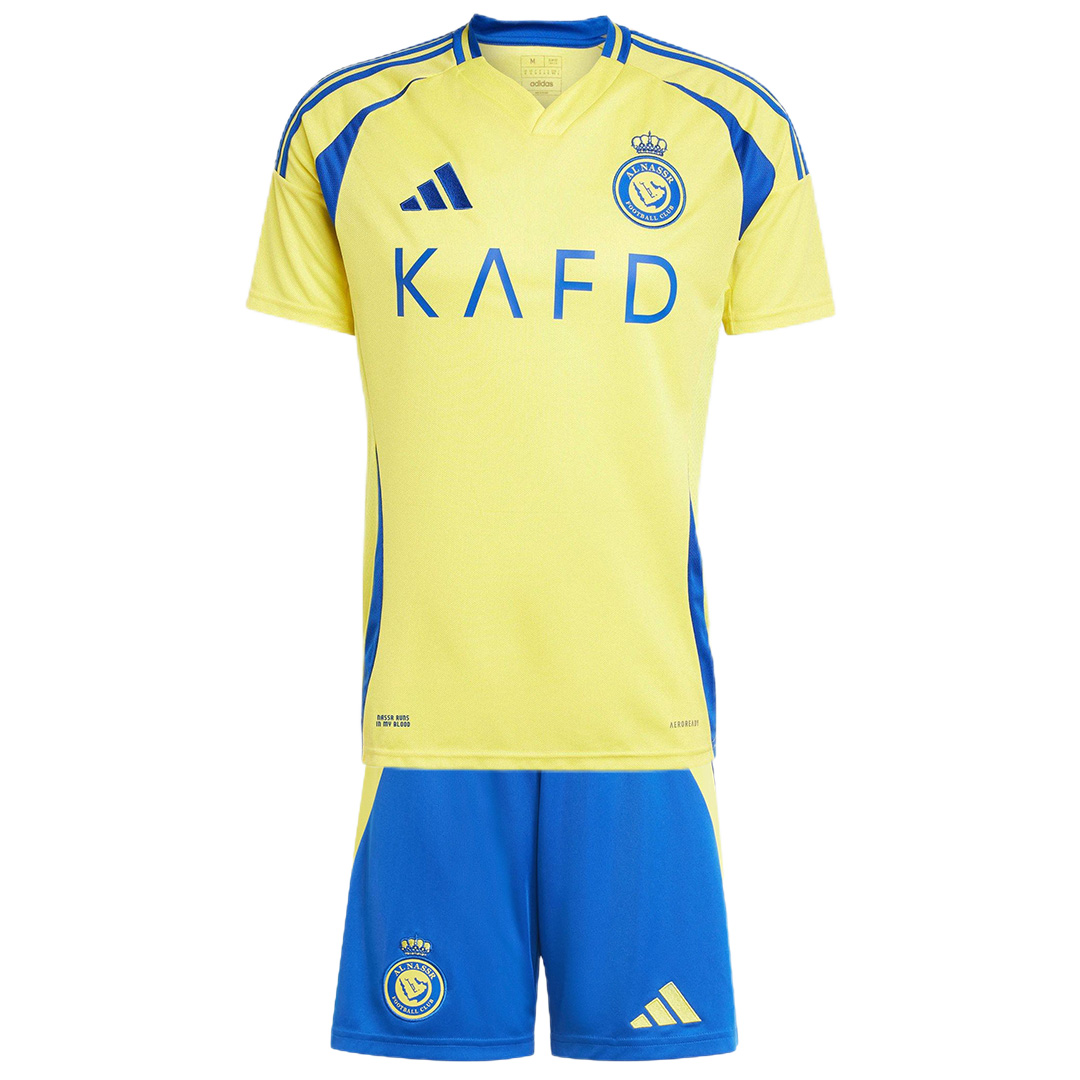 Kids Al Nassr Home Kit Jersey+Shorts 2024/25 - Reps Jerseys