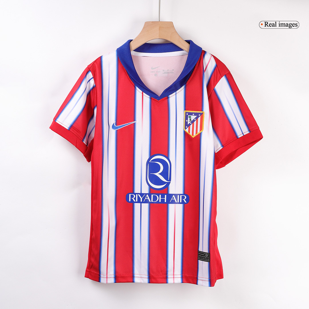 Kids Atletico Madrid Home Jersey Kit 2024/25 - Reps Jerseys