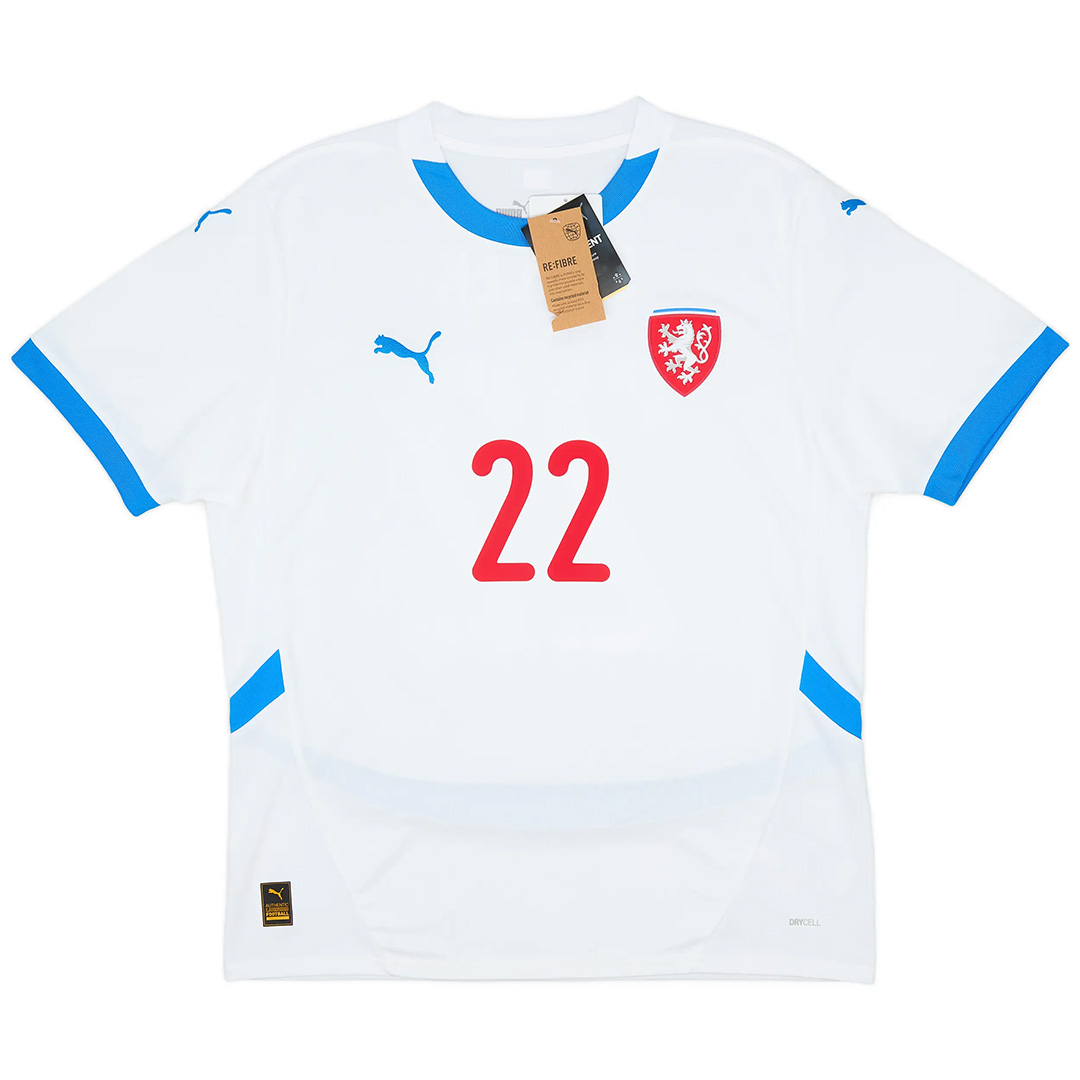 SOUČEK #22 Czech Away Jersey Euro 2024 - Reps Jerseys
