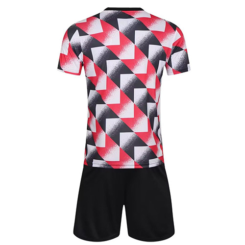 Customize Team Jersey Kit(Shirt+Short) Red&Black 728 - Reps Jerseys