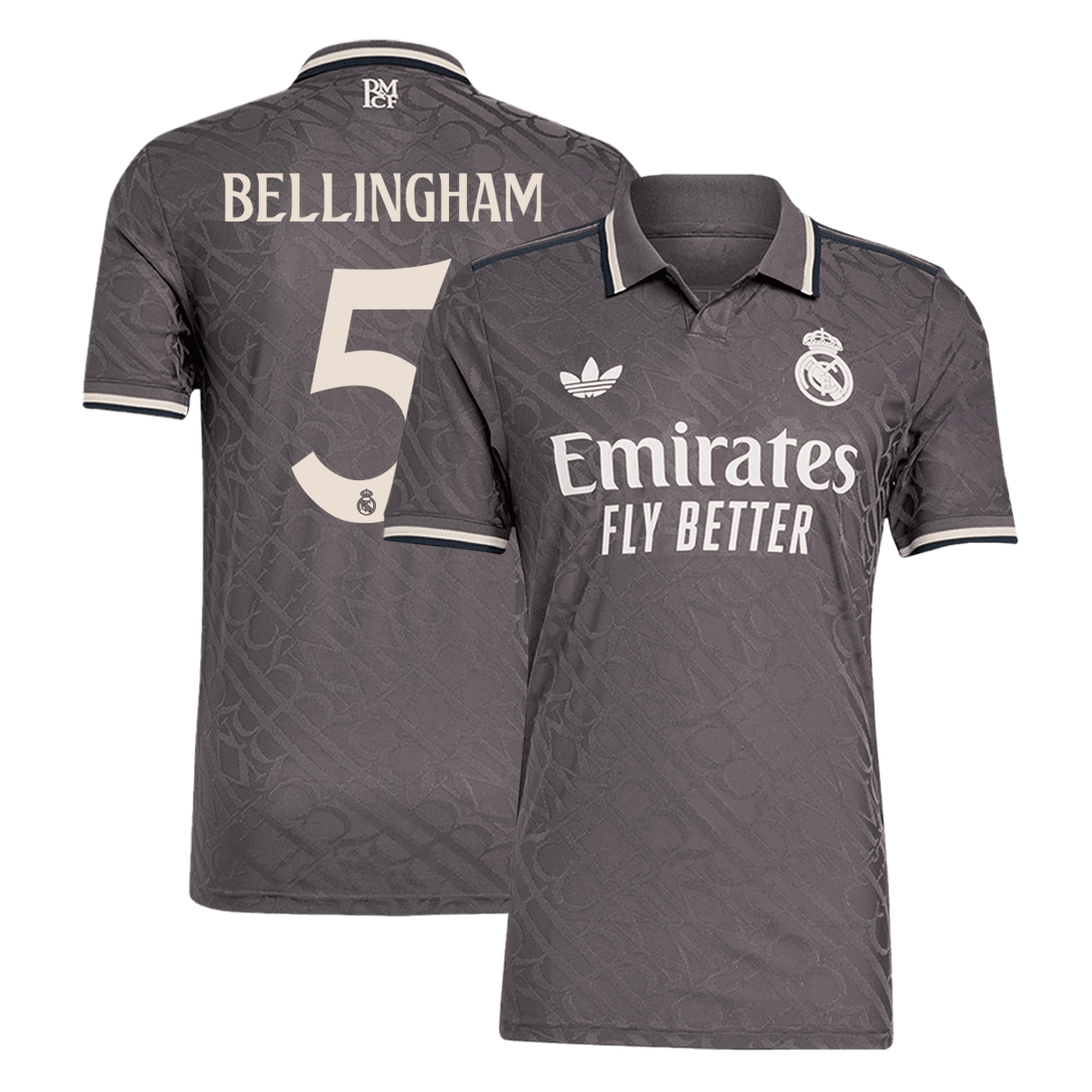 BELLINGHAM #5 Real Madrid Third Match Jersey 2024/25 - Reps Jerseys