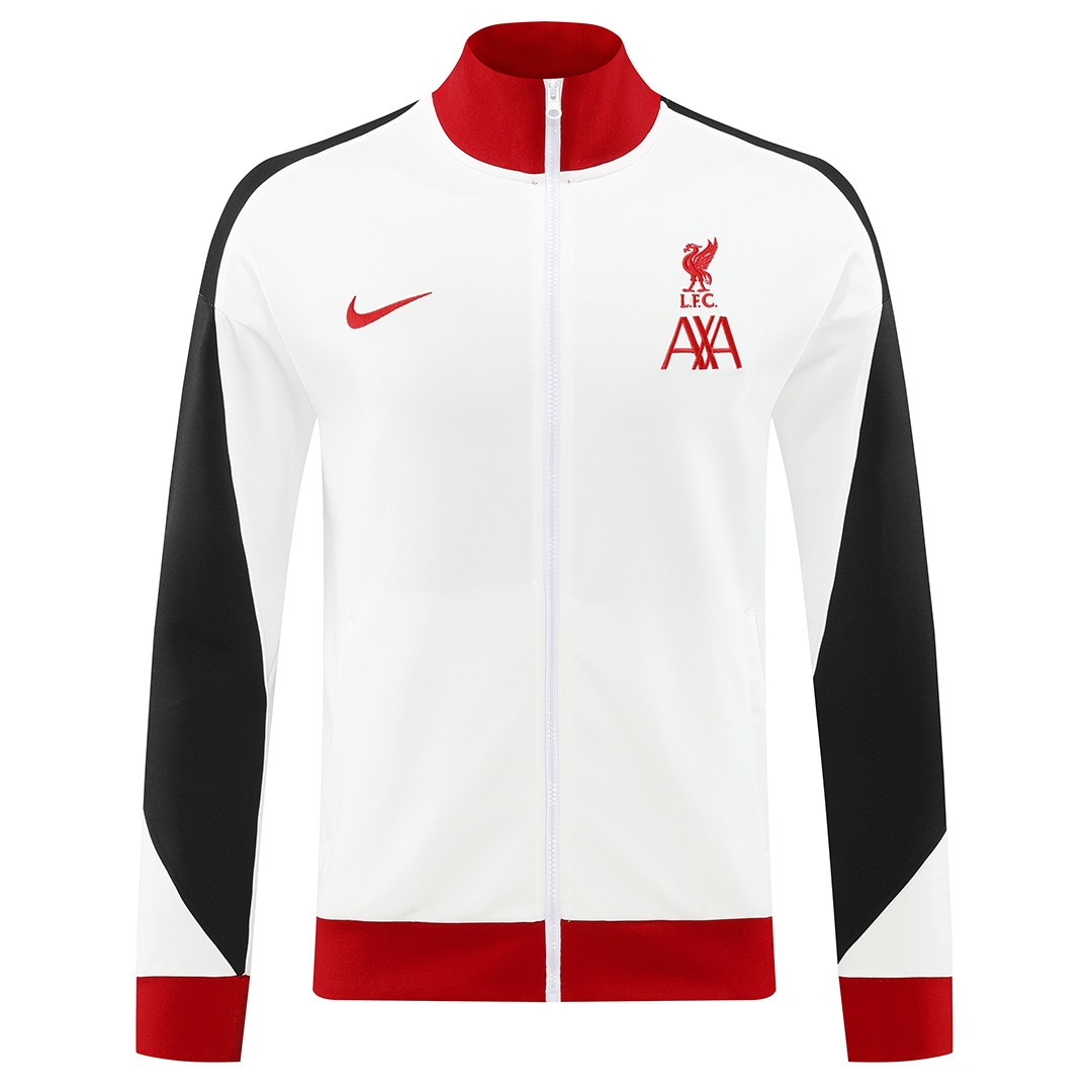 Liverpool Anthem Jacket White 2024/25 - Reps Jerseys