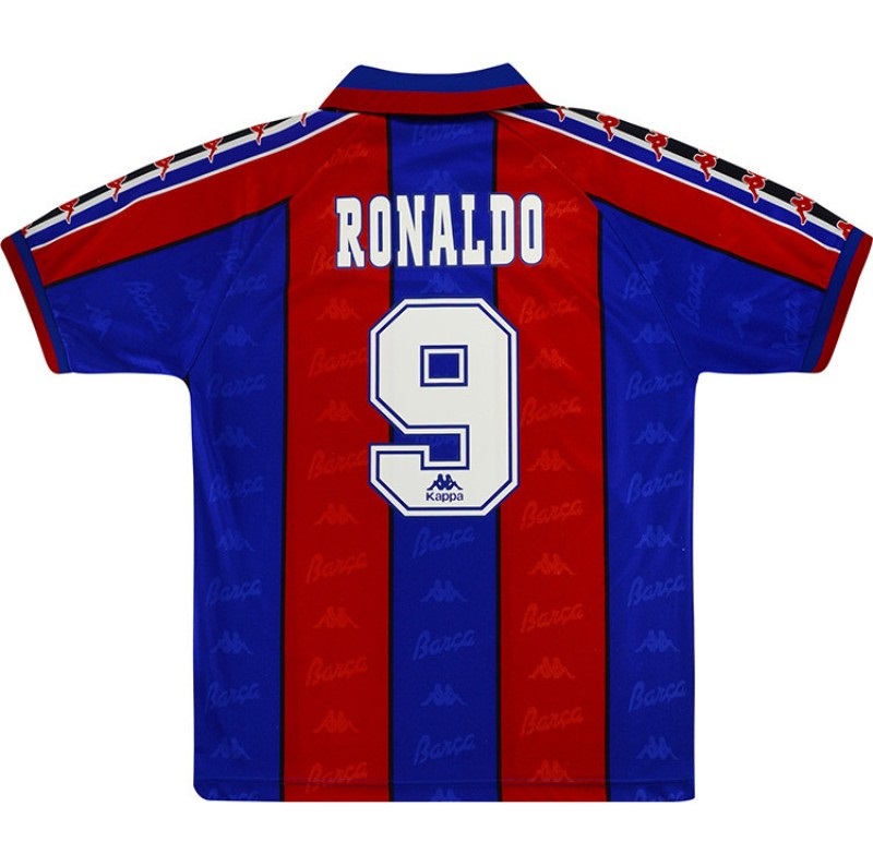 Barcelona Ronaldo #9 Retro Home Jersey 1996/97 - Reps Jerseys