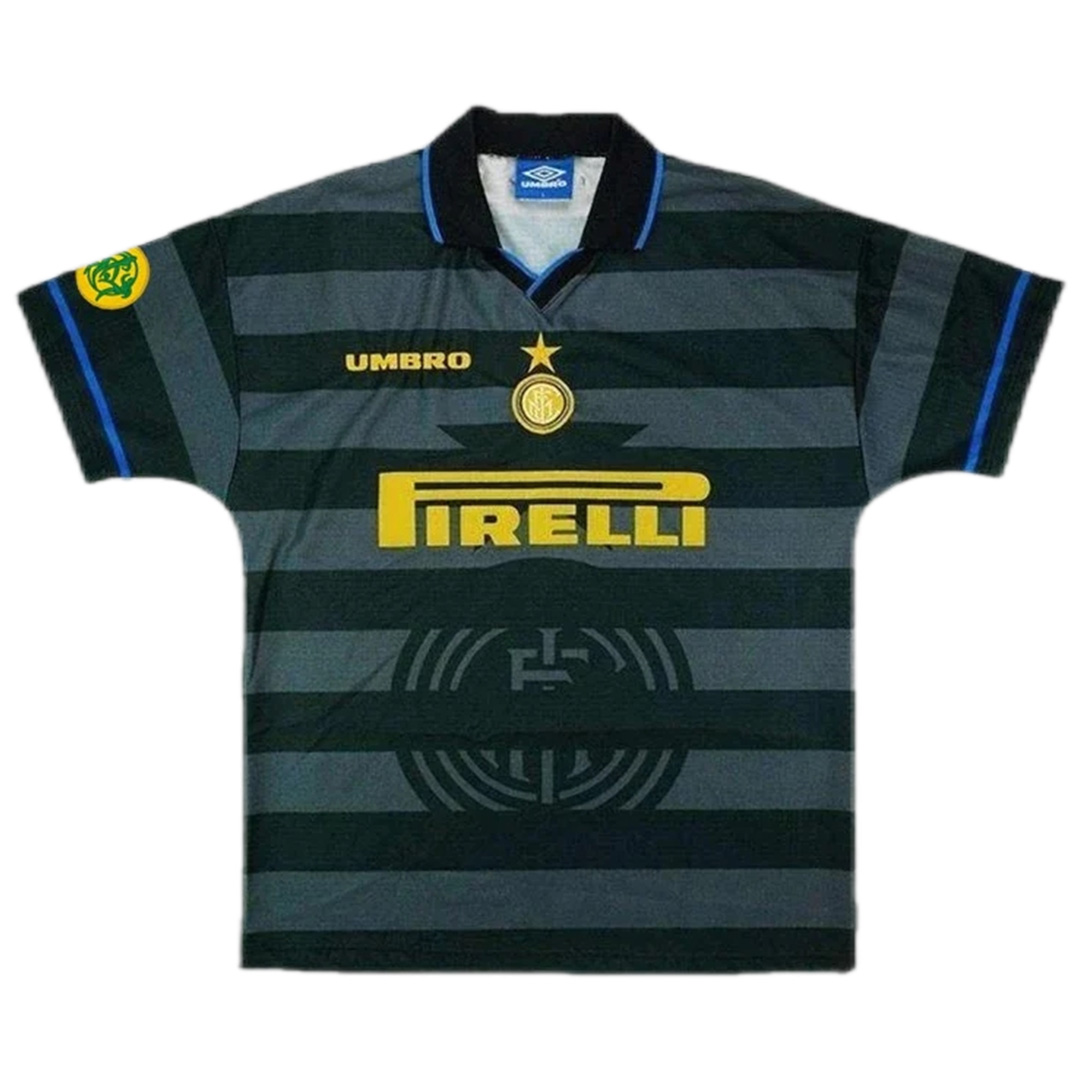 Ronaldo #10 Retro Inter Milan UEFA Cup Away Jersey 1997/98 - Reps Jerseys