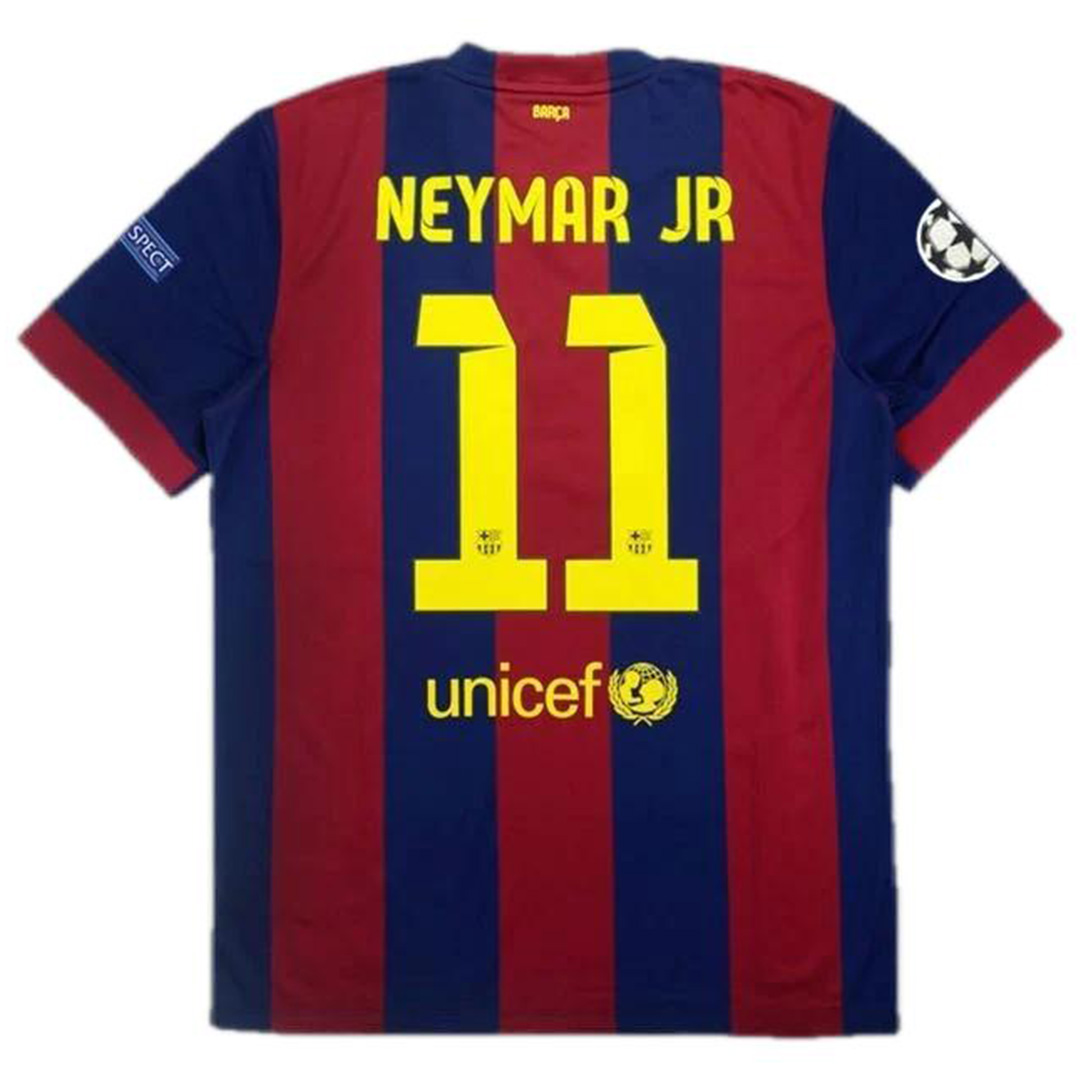 Neymar Jr #11 Barcelona Retro Home Jersey 2014/15 - Reps Jerseys