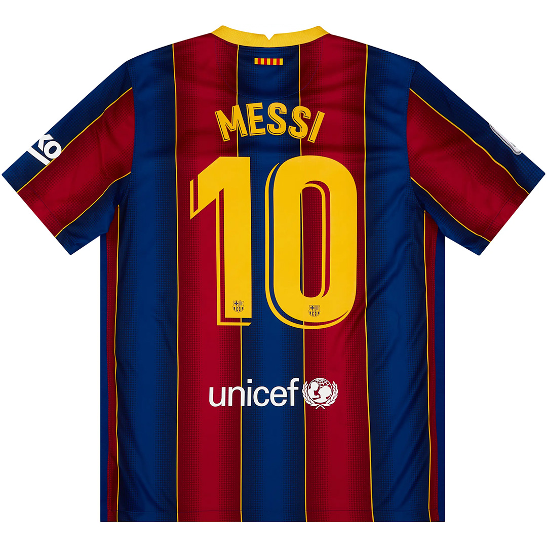 Messi #10 Retro Barcelona Home Jersey 2020/21 - Reps Jerseys