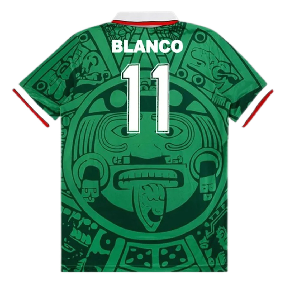 Mexico BLANCO #11 Retro Home Jersey World Cup 1998 - Reps Jerseys